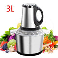 High Quality 3L Electric Chopper Machine Stainless Steel Bowl | 4 Sharp Blades | Meat Grinder & Qeema Maker | Food Processor | Vegetable Fruit Cutter | Powerful Kitchen Appliance