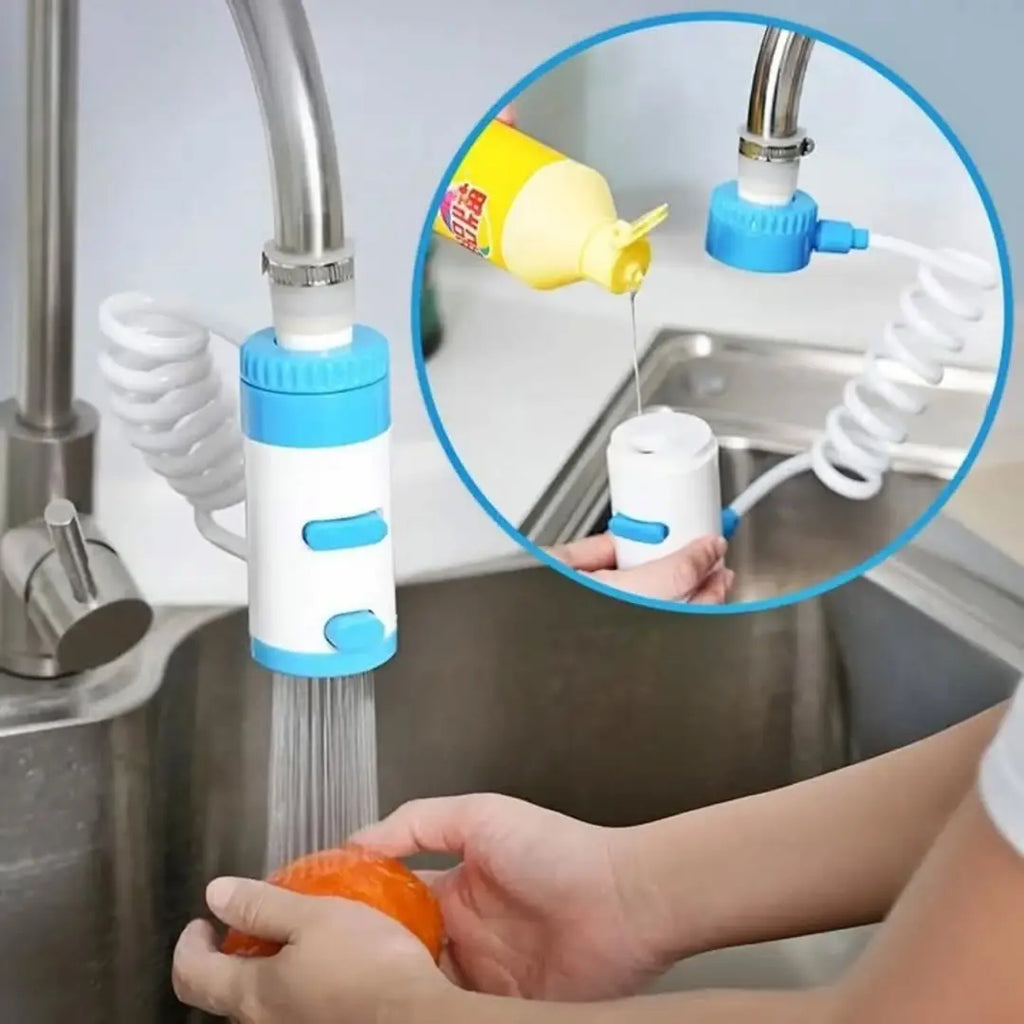 Multifunctional Faucet Extender with Soap Dispenser – 2 in 1 Kitchen Tap Sprayer – Water Saving Faucet Nozzle for Kitchen Sink