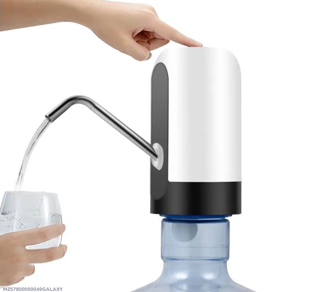 Automatic Rechargeable Water Pump Dispenser White Black ABS